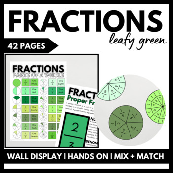 Preview of Fractions Resource: Leafy Green