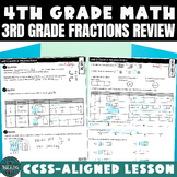 Fractions Review 4th Grade Math Lesson