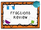 Fractions Review (Whole, Halves, Fourths, Equal + Unequal Parts)