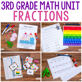 3rd Grade Fraction Unit - Conceptual Lessons and Practice 