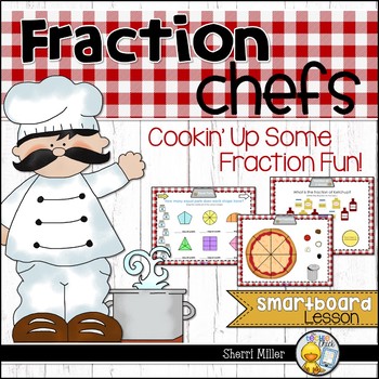 Preview of Fractions SMARTboard Lesson - Naming and Writing Fractions