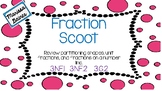 Fractions Scoot {Partitioning Shapes and Number Lines}