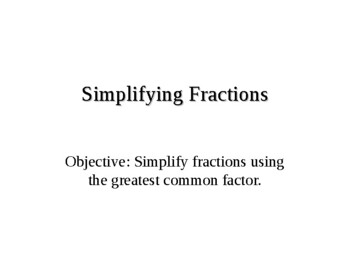 Fractions - Simplifying Fractions by Allison Cohen | TPT