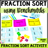 Fraction Sort Game Comparing Fractions using Benchmarks