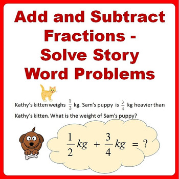 fraction word problems 4th grade teaching resources tpt