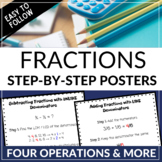 Fractions Anchor Charts l Four Operations l Simplifying l 