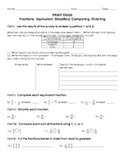 Fractions Study Guide - Equivalent, Simplified, Comparing,