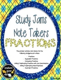 Fractions Study Jams Note Takers