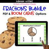 Fractions Task & BOOM Cards COMPLETE BUNDLE (Distance Learning)