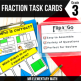 Fractions Task Cards 3rd Grade Math Centers