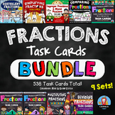 Fractions Task Cards BUNDLE {9 Sets}