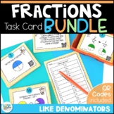 Fractions Task Cards BUNDLE - Adding Subtracting Naming Co