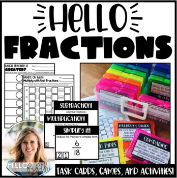 Preview of Fractions: Task Cards and Activities