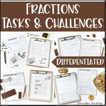 Preview of Fractions Tasks and Challenges {Differentiated Fraction Activities}