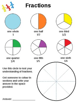 Preview of Fractions Teach & Test Board