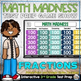 Fractions Test Prep Game Show for 3rd Grade