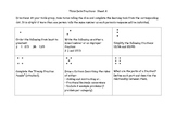 Fractions "Think Dots" tiered learning pages