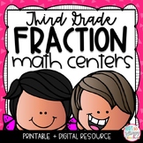 Fractions Math Centers THIRD GRADE