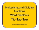 Fractions Tic-Tac-Toe - Multiplying and Dividing Fractions