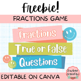 Fractions True or False Quiz - Free Editable Presentation