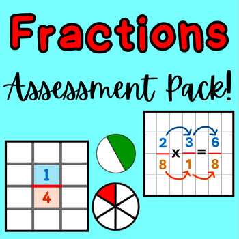 Preview of Fractions Assessment Pack!