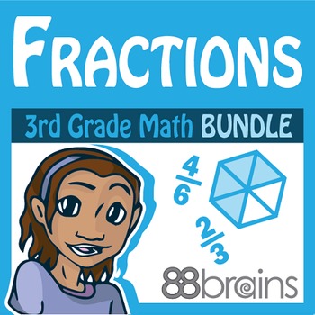 Preview of Fractions Bundle - Digital & Printable | Distance Learning | Google Classroom