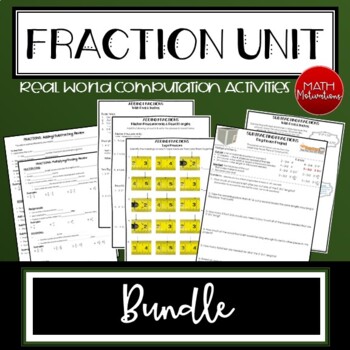 Preview of Fractions Unit Bundle