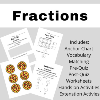 Preview of Fractions Unit Modified