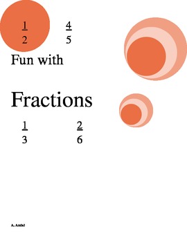 Preview of Fractions Unit- estimating fractions, fractions of a set