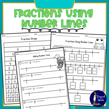 Preview of Fractions Using Number Lines