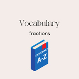 Fractions Vocabulary Mini Lesson + Game