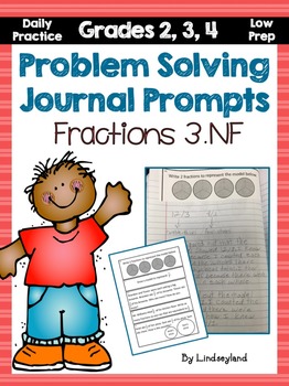 Preview of Fractions Problem Solving Journal Prompts