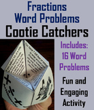 Fractions Word Problems Activity 3rd 4th 5th Grade Cootie 