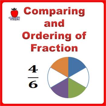 Preview of Fractions Worksheets, 3rd Grade, 4th Grade - Comparing and Ordering Fractions