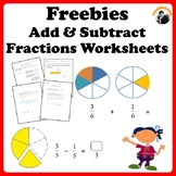 Fractions Worksheets Freebie Add, Subtract and Solve Word 