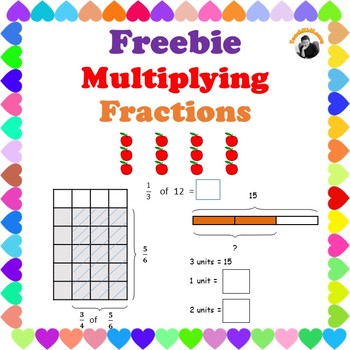 Preview of Fractions Worksheets Freebie Multiplying Fractions and Solve Word Problems