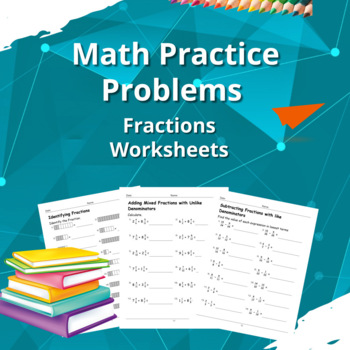 Fractions Worksheets Grades 4-6, Equivalent Fractions, Comparing ...