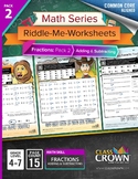 Fractions Worksheets - Math Riddles - Pack 2 Add & Subtrac