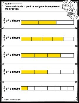 3rd grade fractions worksheetsequivalent fractions