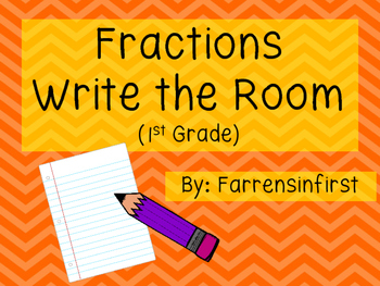 Preview of Fractions Write the Room