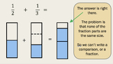 Fractions: adding and subtracting graphically