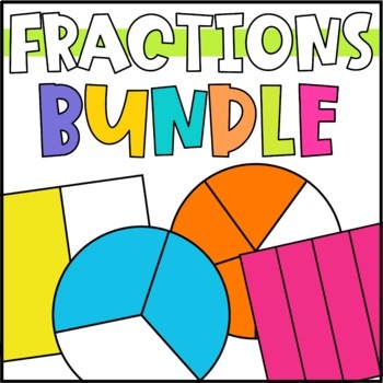 Preview of Fractions and Arrays Activities Bundle for 2nd Grade