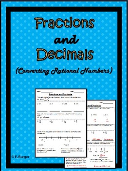 Preview of Fractions and Decimals