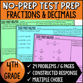 Fractions and Decimals 4.NF.5, 4.NF.6, 4.NF.7 - 4th Grade 