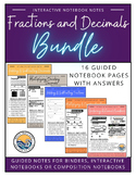 Fractions and Decimals 6th Grade Guided Notes