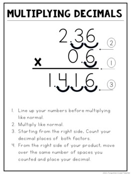 Preview of Fractions and Decimals Handouts