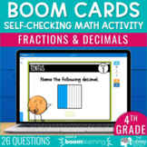 Fractions and Decimals Boom Cards | 4th Grade Math Review 