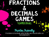 Fractions and Decimals Games