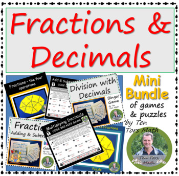 Preview of Fractions and Decimals Games - Mini Bundle