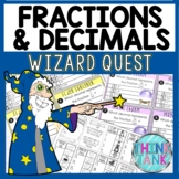 Fractions and Decimals Math Quest Game